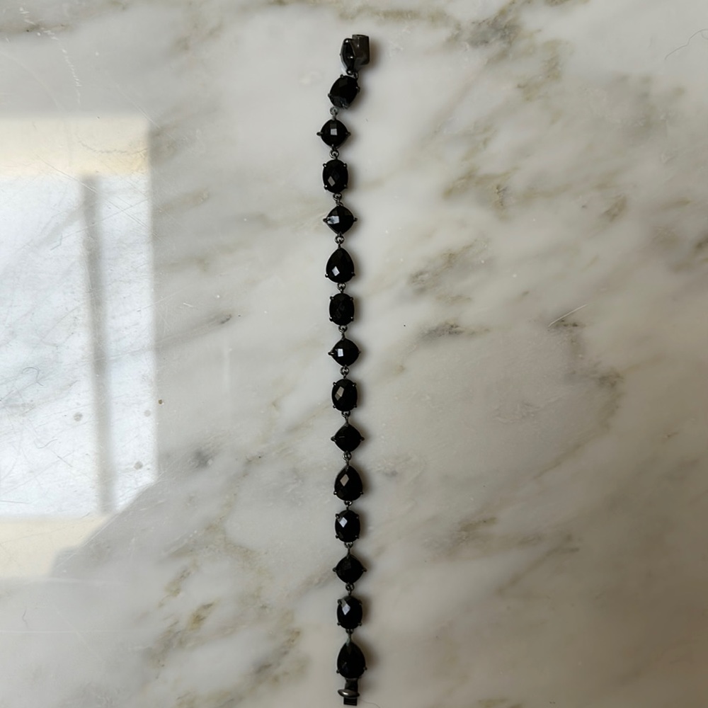 Bracelet with Jet Black Beads